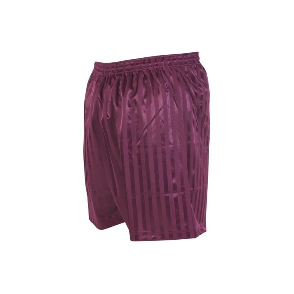 Precision Unisex Adult Continental Striped Football Shorts / Maroon
